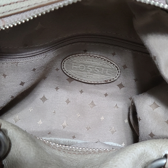 FOSSIL Maddox Leather Satchel Handbag Women's Multi Pockets Purse - Picture 14 of 16